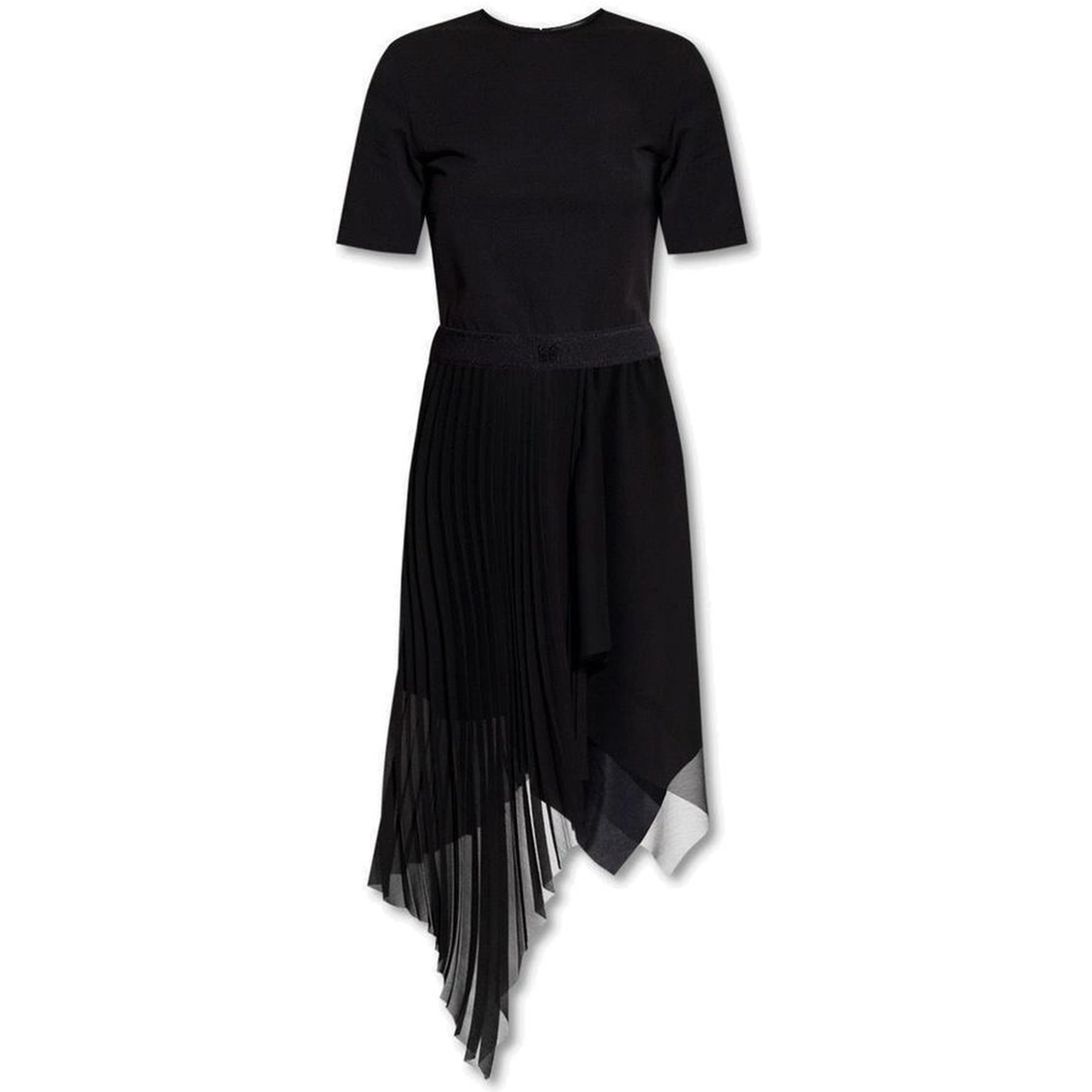 Black Polyester Casual Dress