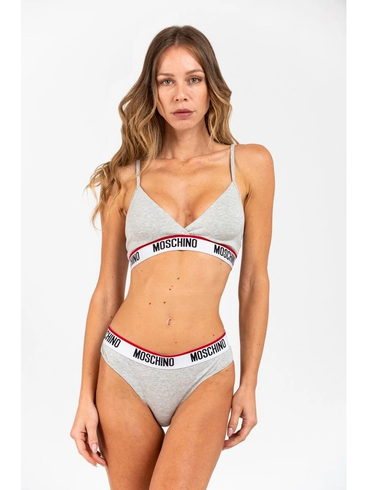 Gray Cotton Bra