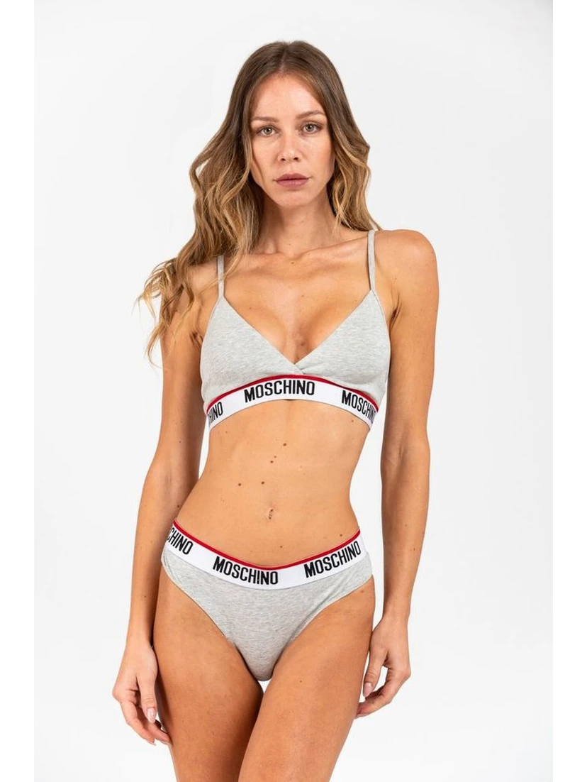 Gray Cotton Bra