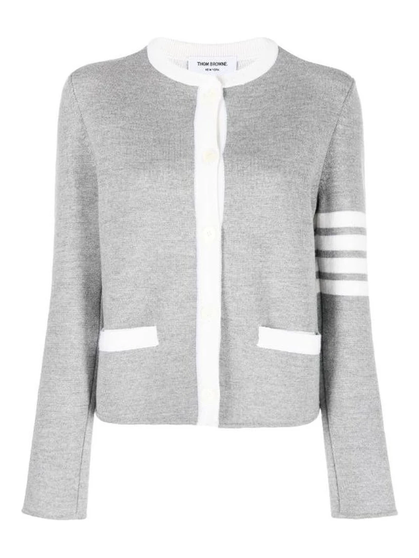 Gray Wool Cardigan