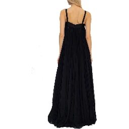 Black Cotton Casual Dress