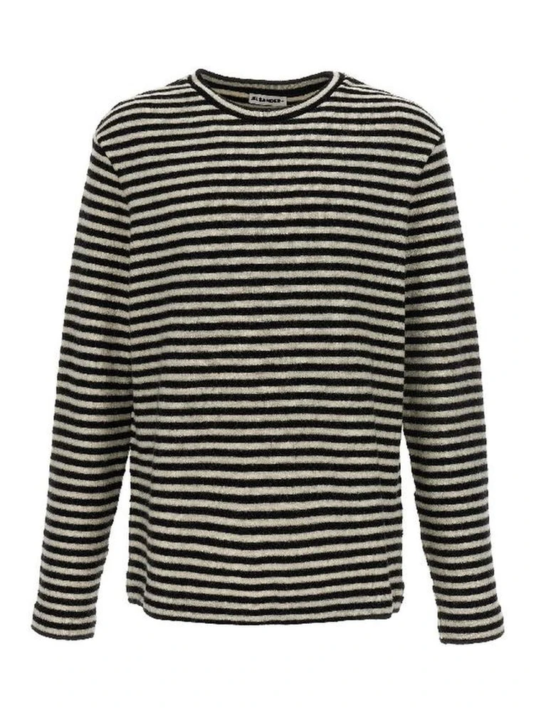 White Wool Long Sleeve T-Shirt