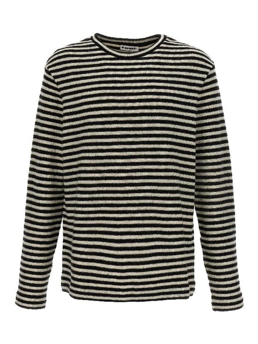 White Wool Long Sleeve T-Shirt