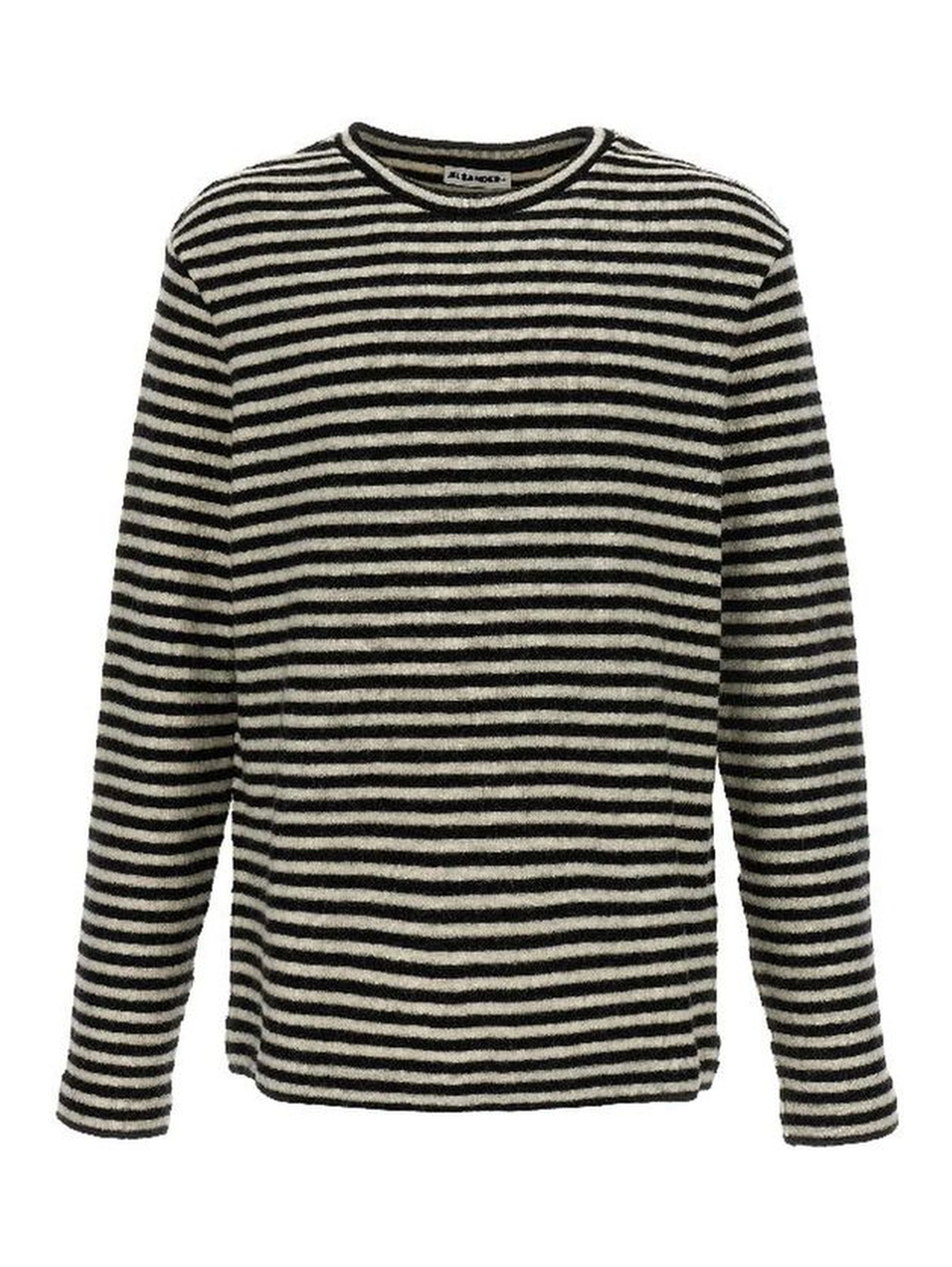 White Wool Long Sleeve T-Shirt