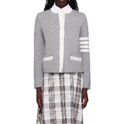 Gray Wool Cardigan
