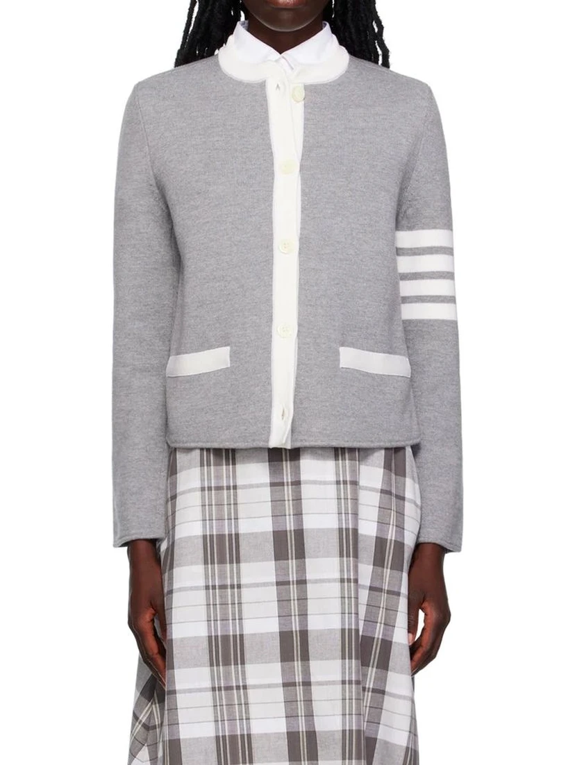 Gray Wool Cardigan