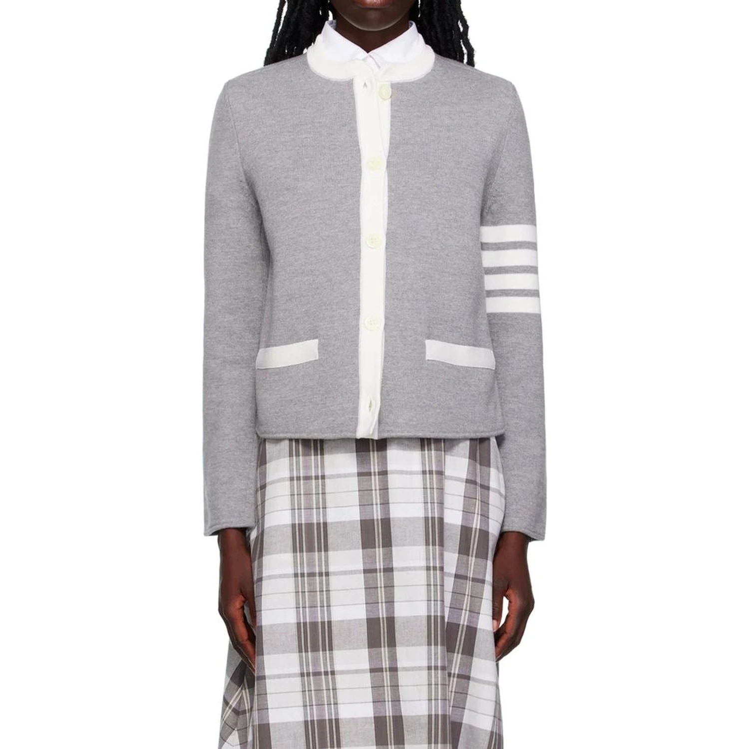 Gray Wool Cardigan