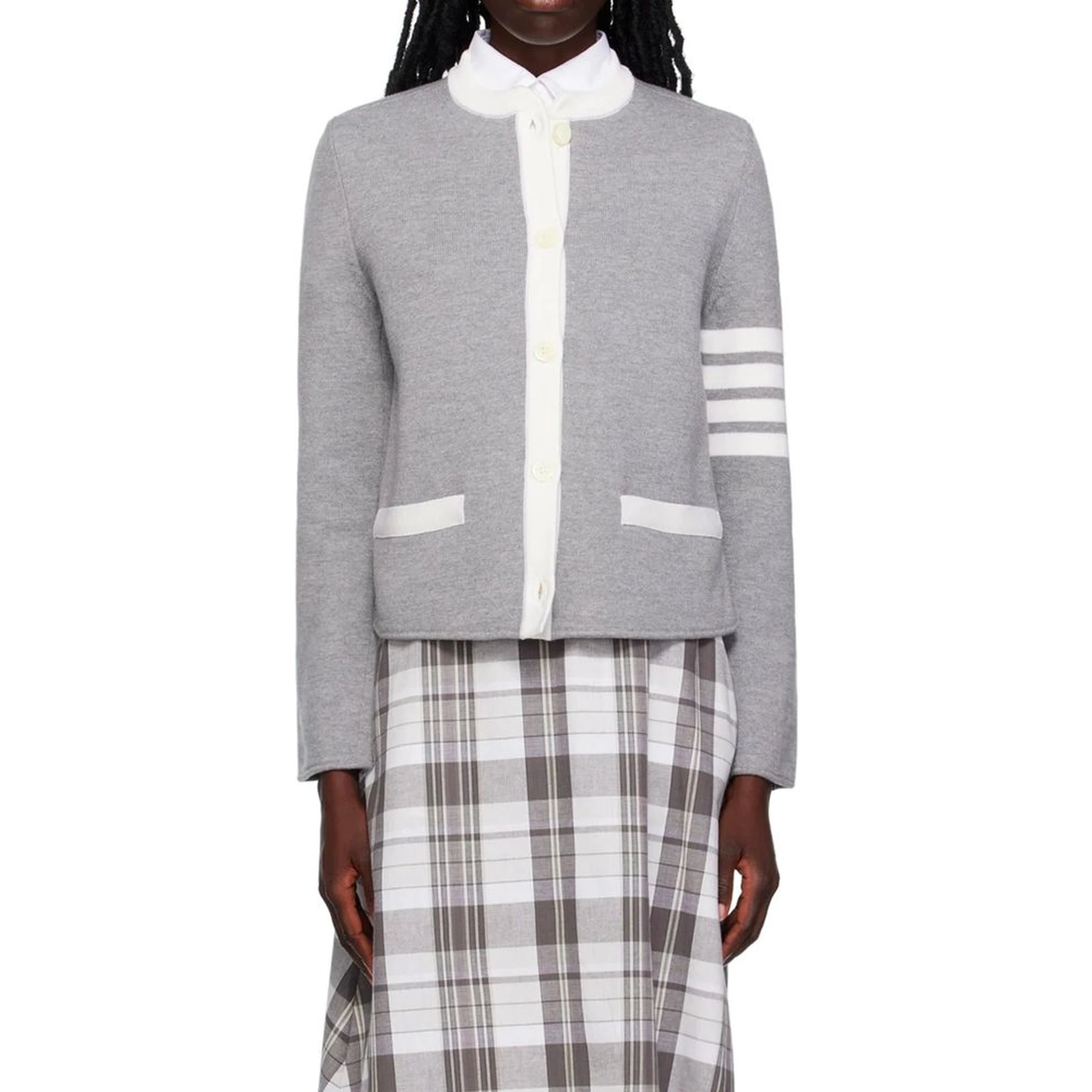 Gray Wool Cardigan