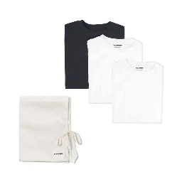 White Cotton Long Sleeve T-Shirt