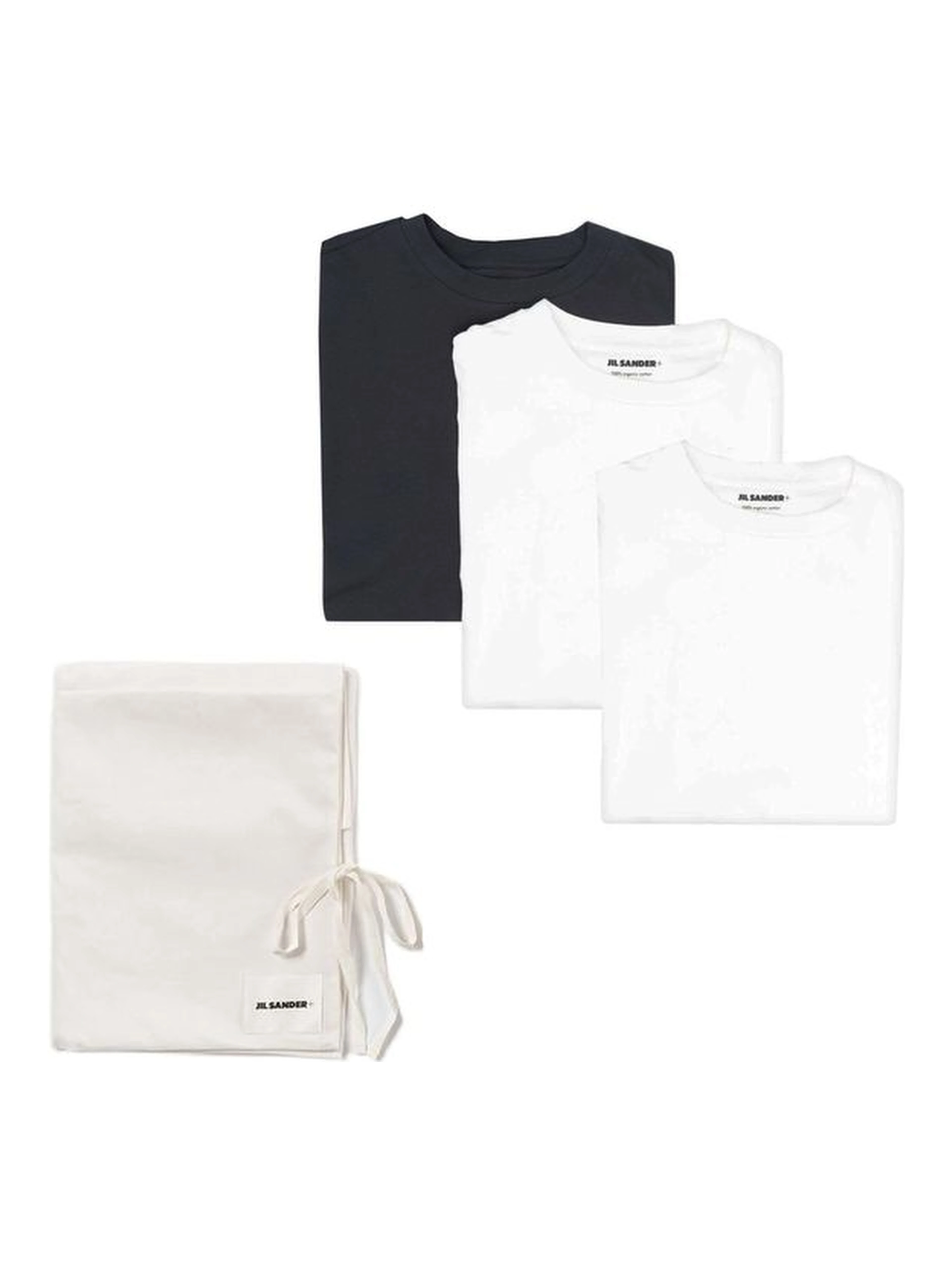 White Cotton Long Sleeve T-Shirt