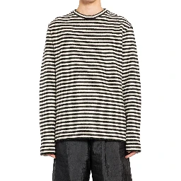 White Wool Long Sleeve T-Shirt