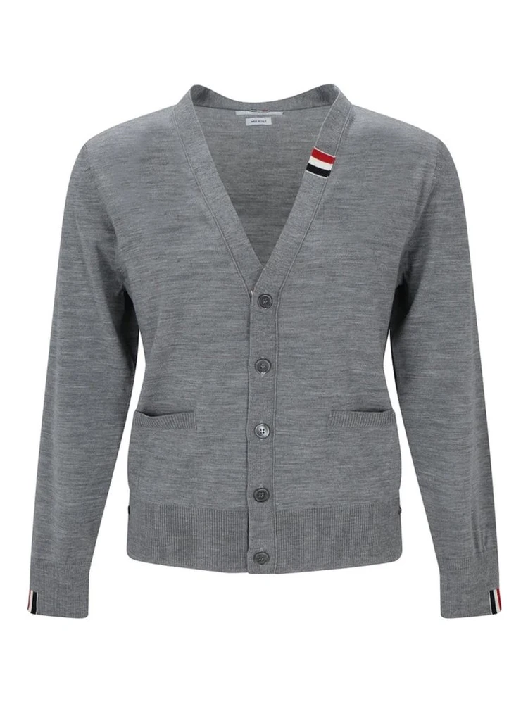 Gray Virgin Wool Cardigan
