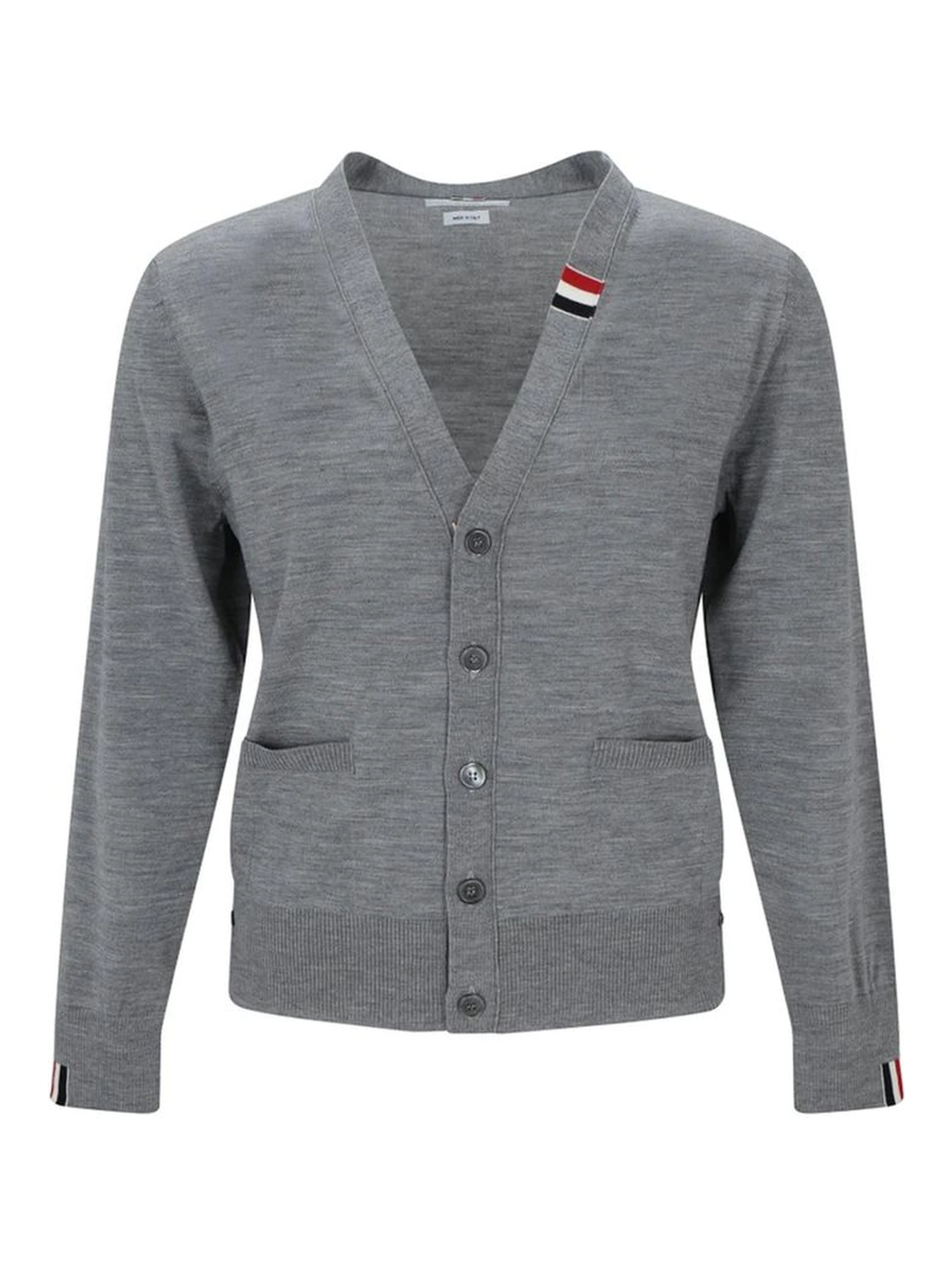 Gray Virgin Wool Cardigan