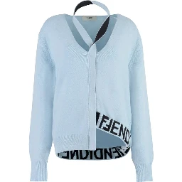 Blue Cashmere Cardigan