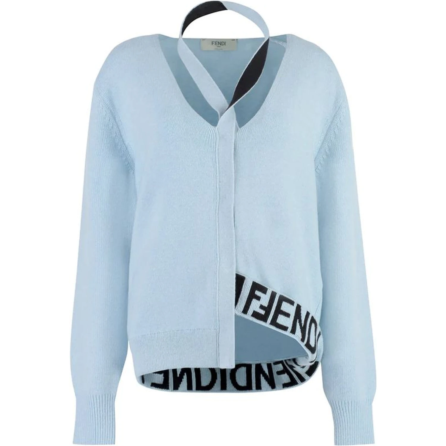 Blue Cashmere Cardigan