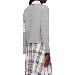 Gray Wool Cardigan