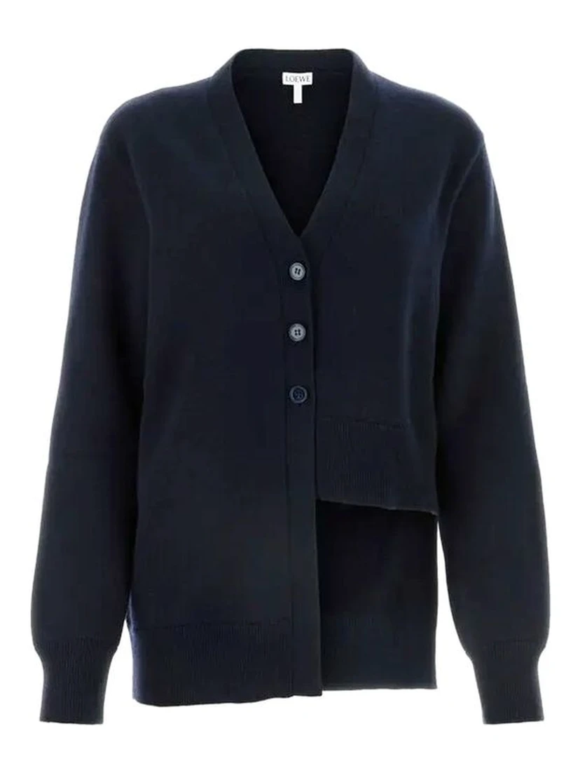 Blue Cashmere Cardigan