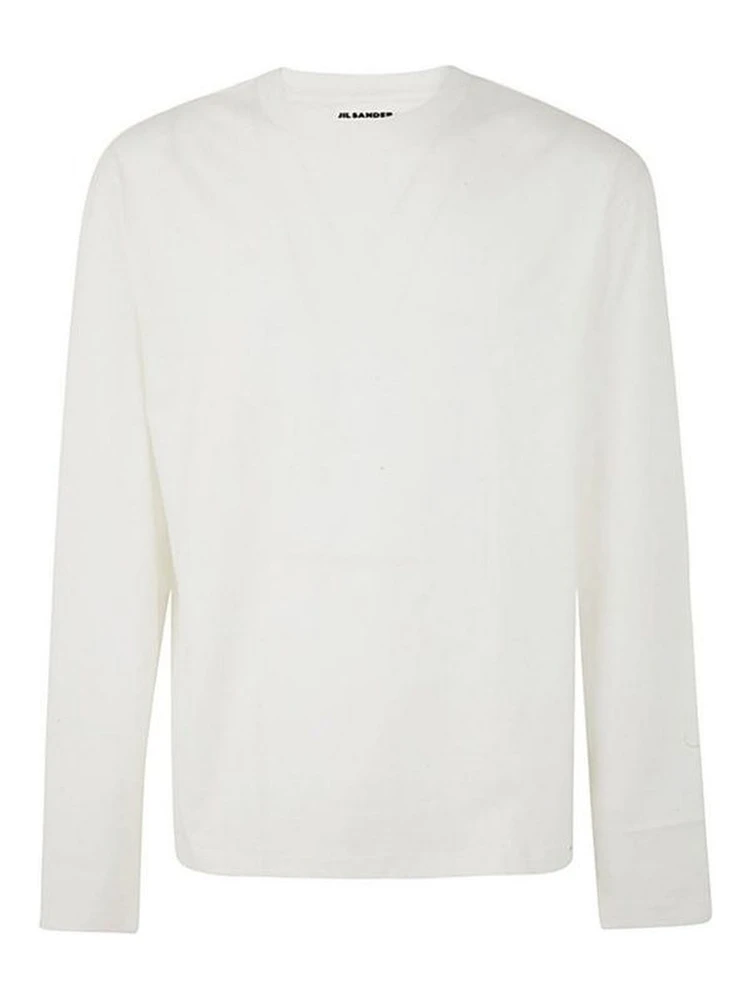 White Cotton Long Sleeve T-Shirt alternative