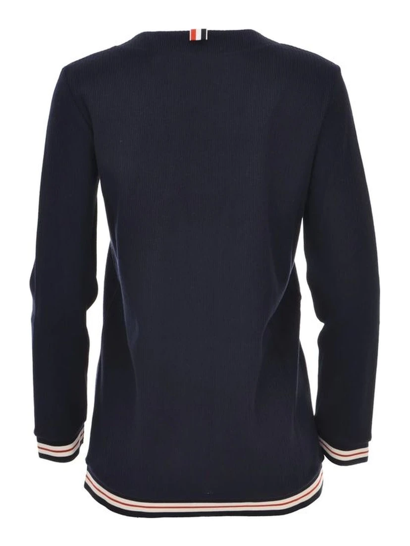 Blue Cotton Cardigan