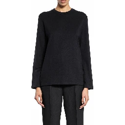 Black Cotton Long Sleeve T-Shirt