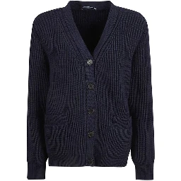Blue Cotton Cardigan