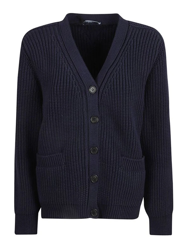 Blue Cotton Cardigan