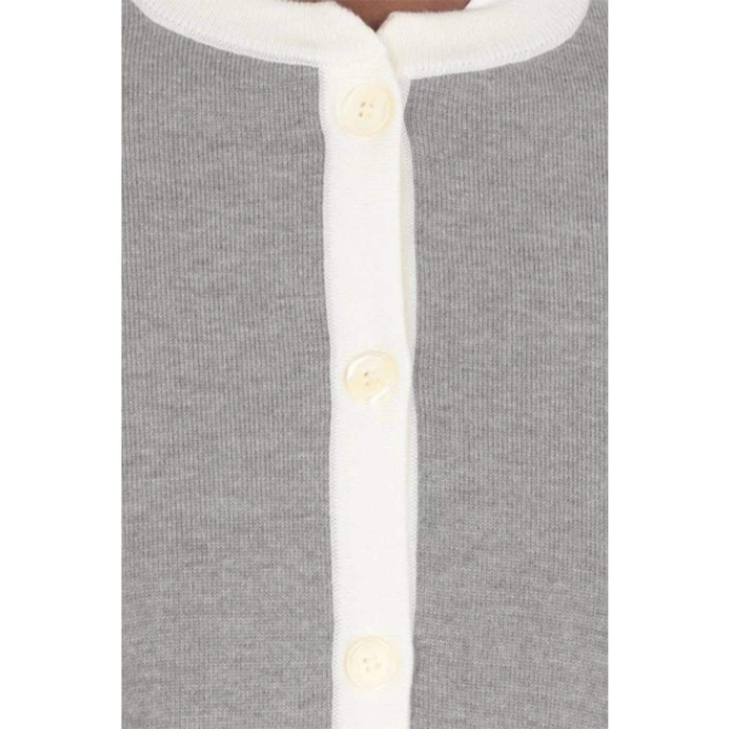 Gray Wool Cardigan