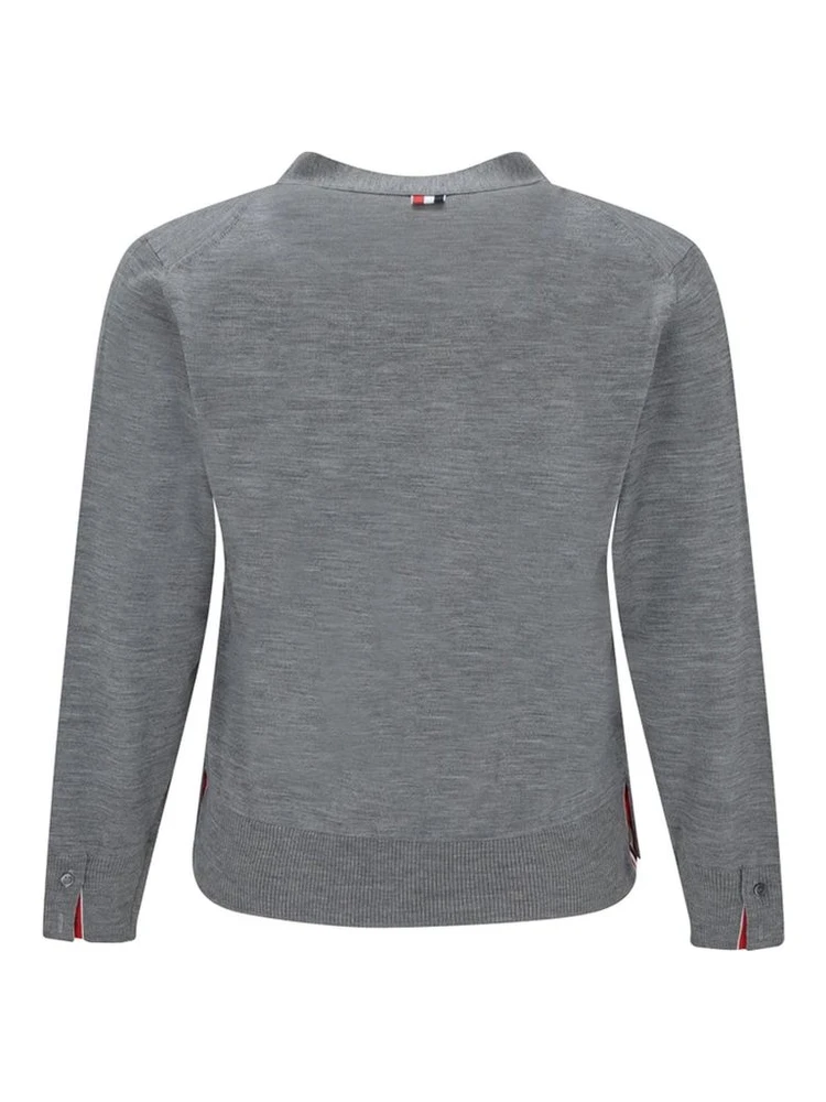 Gray Virgin Wool Cardigan alternative