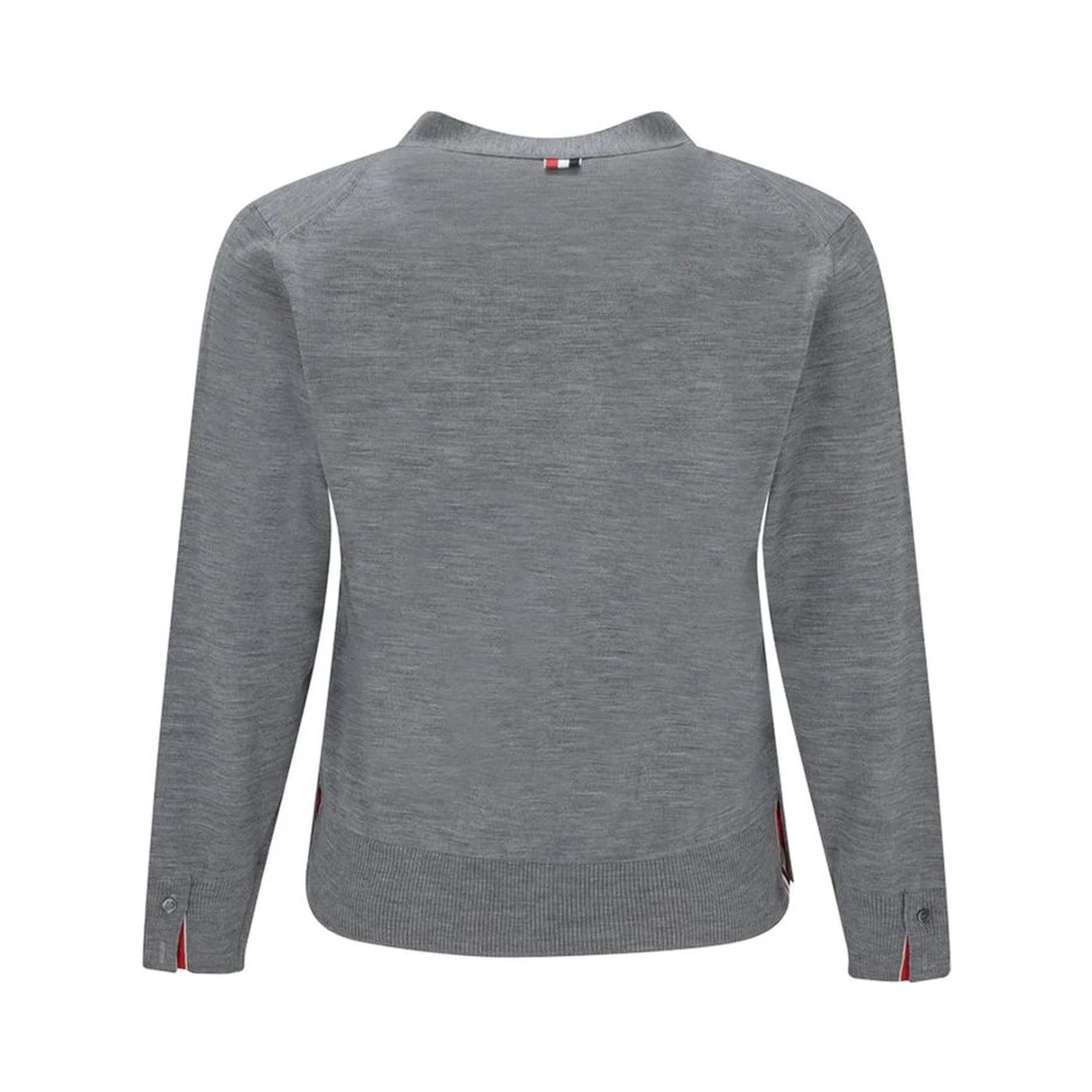 Gray Virgin Wool Cardigan