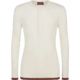 White Silk Long Sleeve T-Shirt