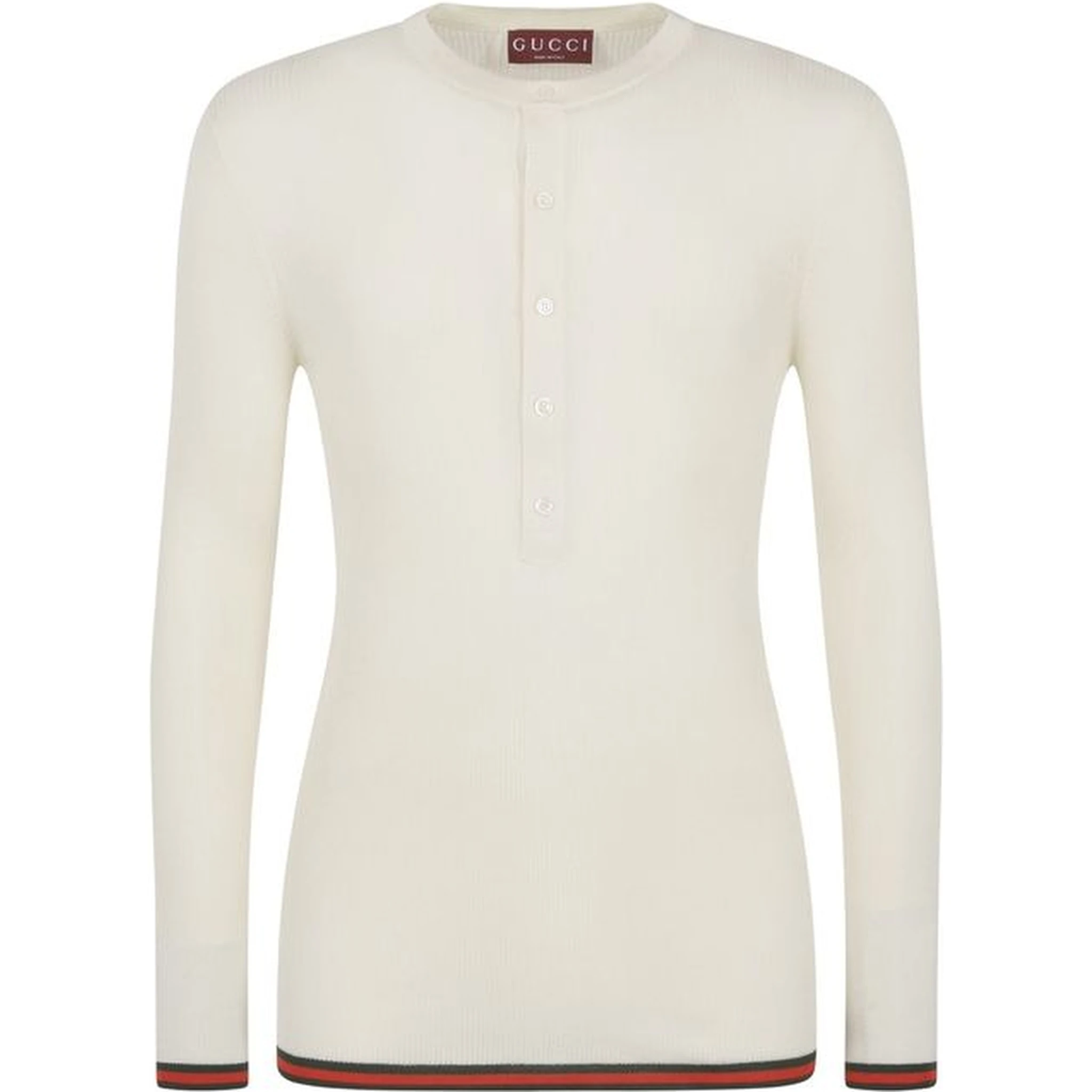 White Silk Long Sleeve T-Shirt