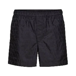 Blue Polyamide Shorts
