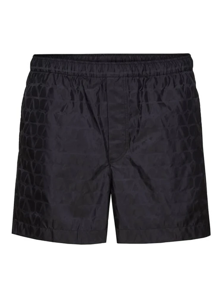 Blue Polyamide Shorts