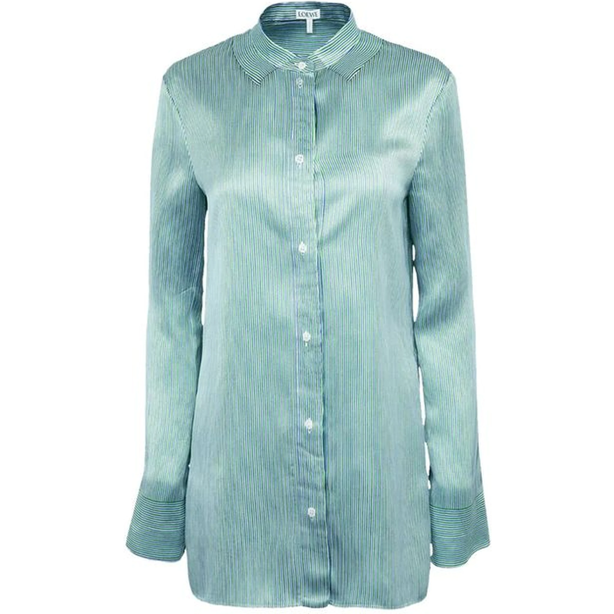 Blue Silk Pattern Shirt