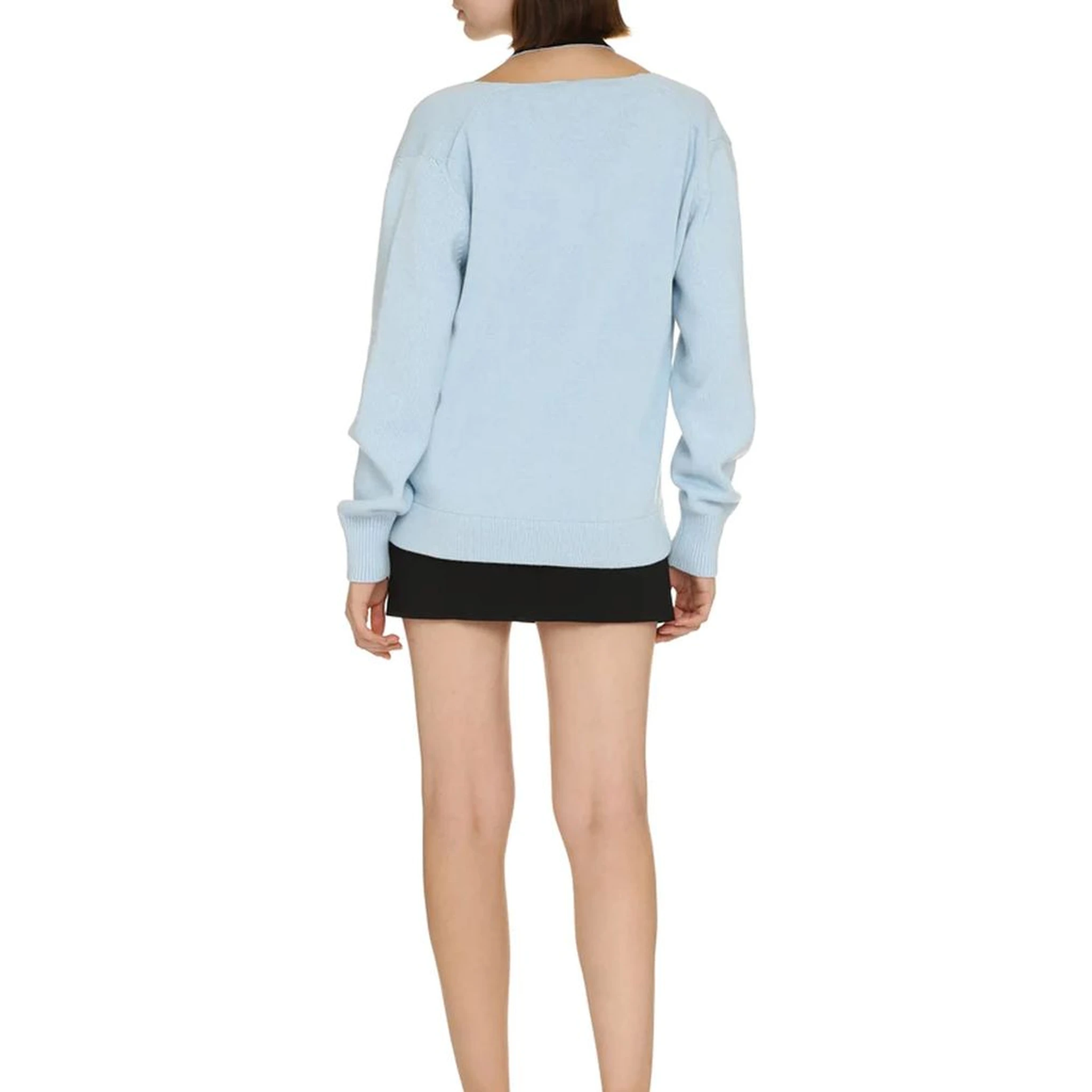 Blue Cashmere Cardigan
