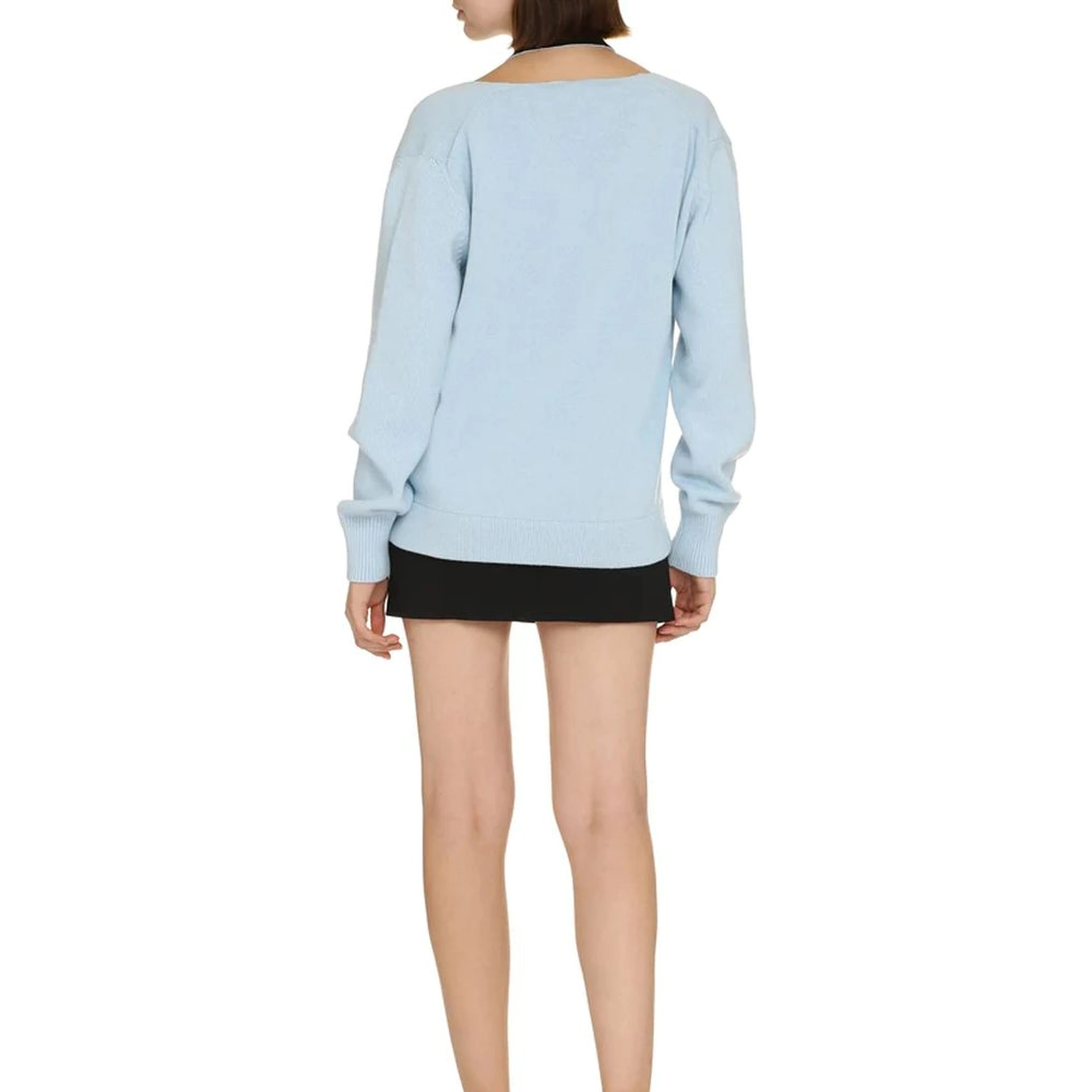 Blue Cashmere Cardigan
