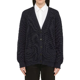 Blue Cotton Cardigan
