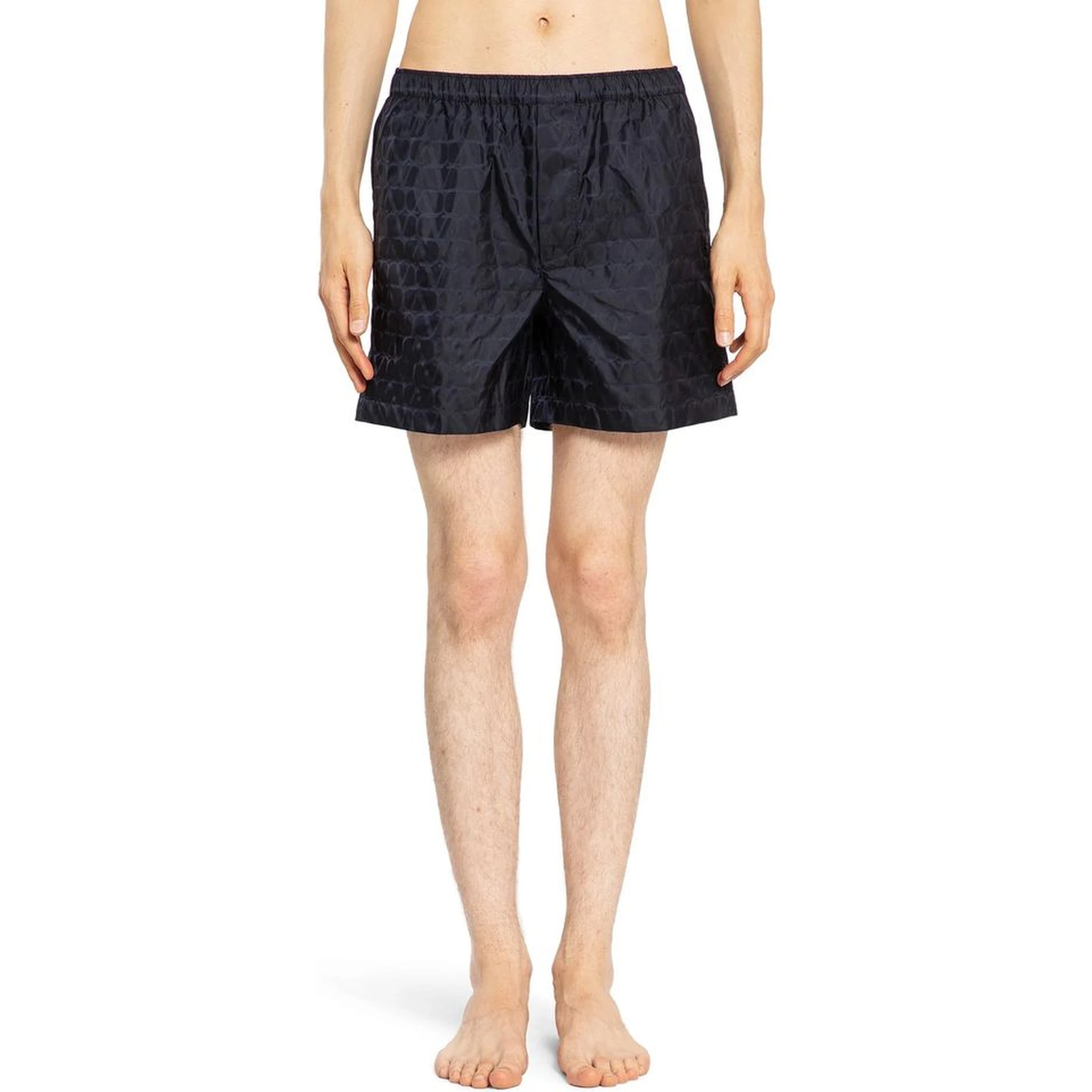 Blue Polyamide Shorts