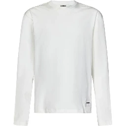 Black Cotton Long Sleeve T-Shirt