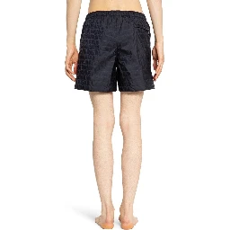 Blue Polyamide Shorts