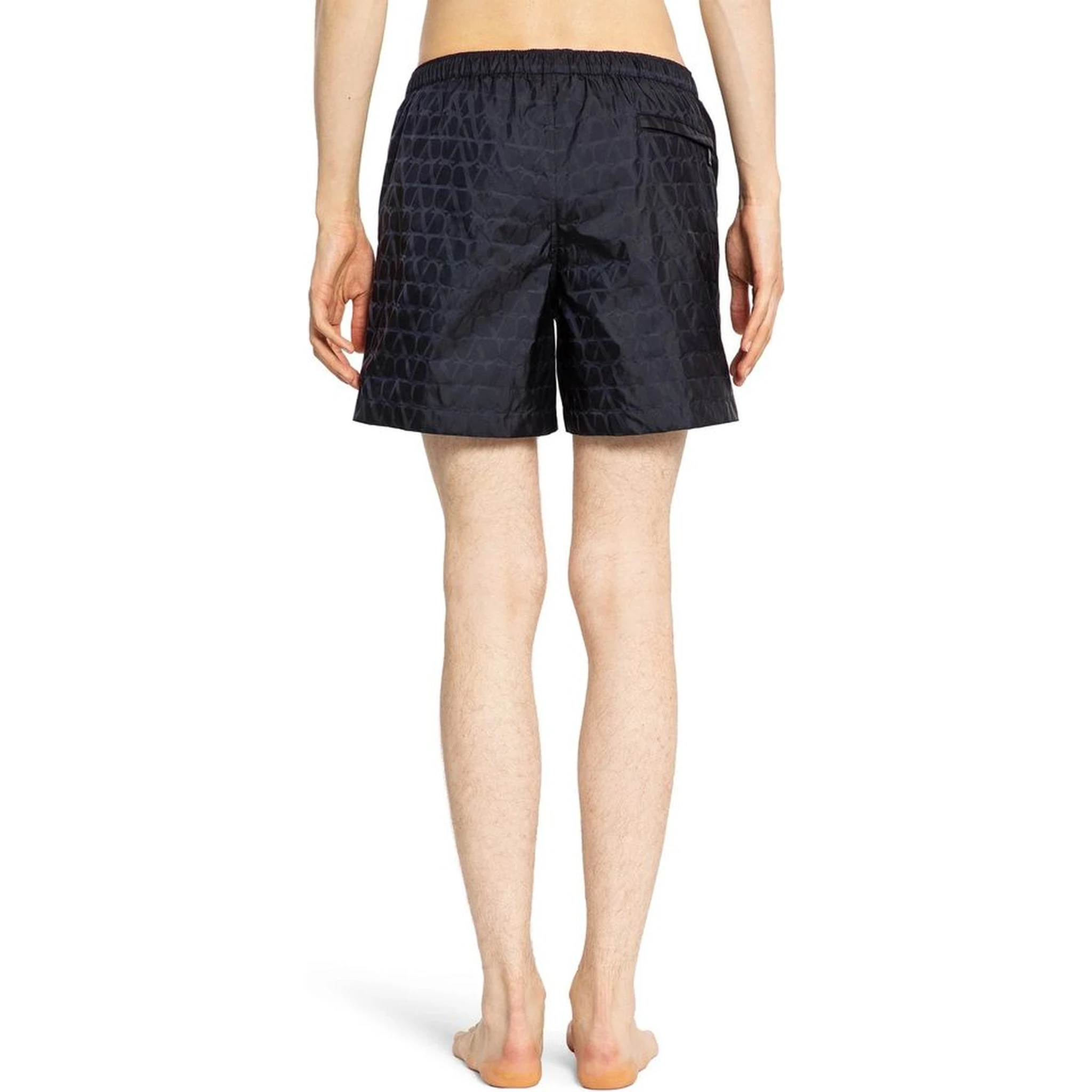 Blue Polyamide Shorts