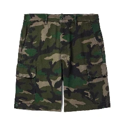 Bicolor Cotton Cargo Shorts