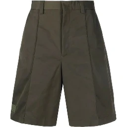 Bicolor Polyester Bermuda Shorts