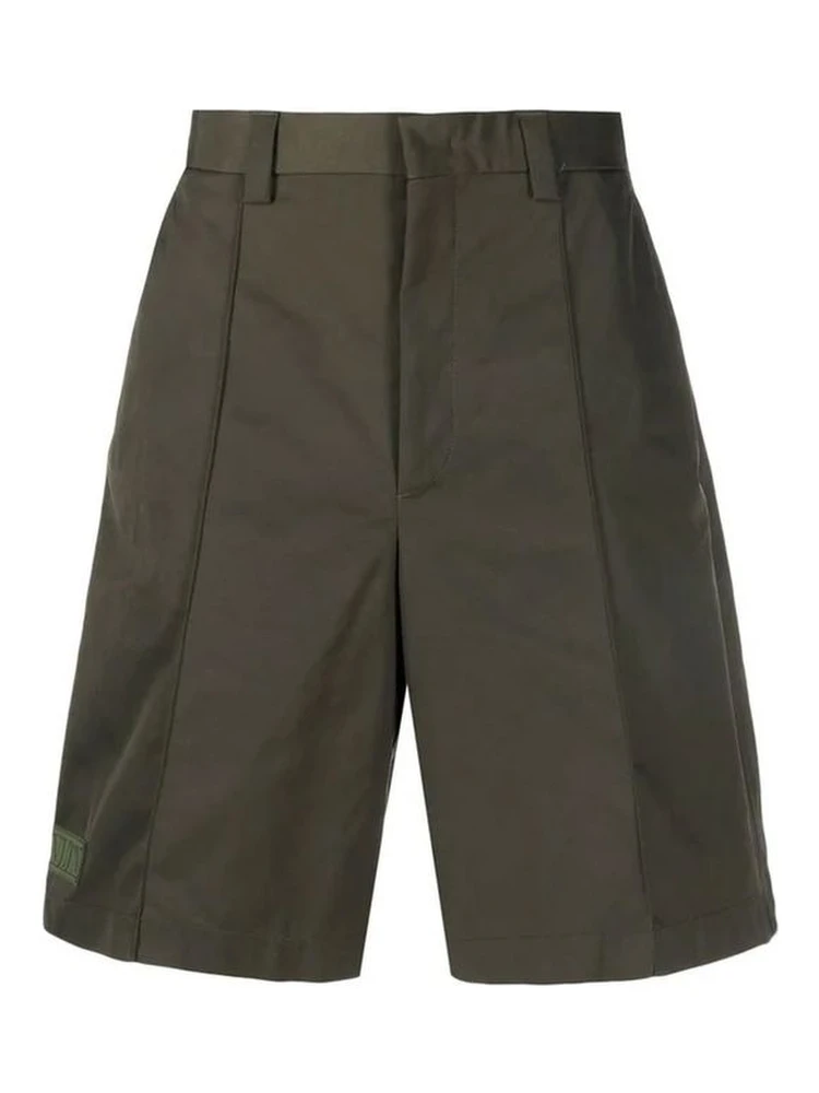 Bicolor Polyester Bermuda Shorts