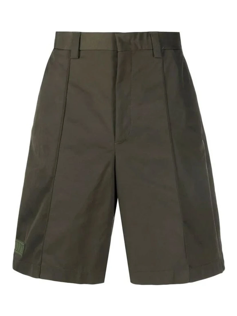 Bicolor Polyester Bermuda Shorts