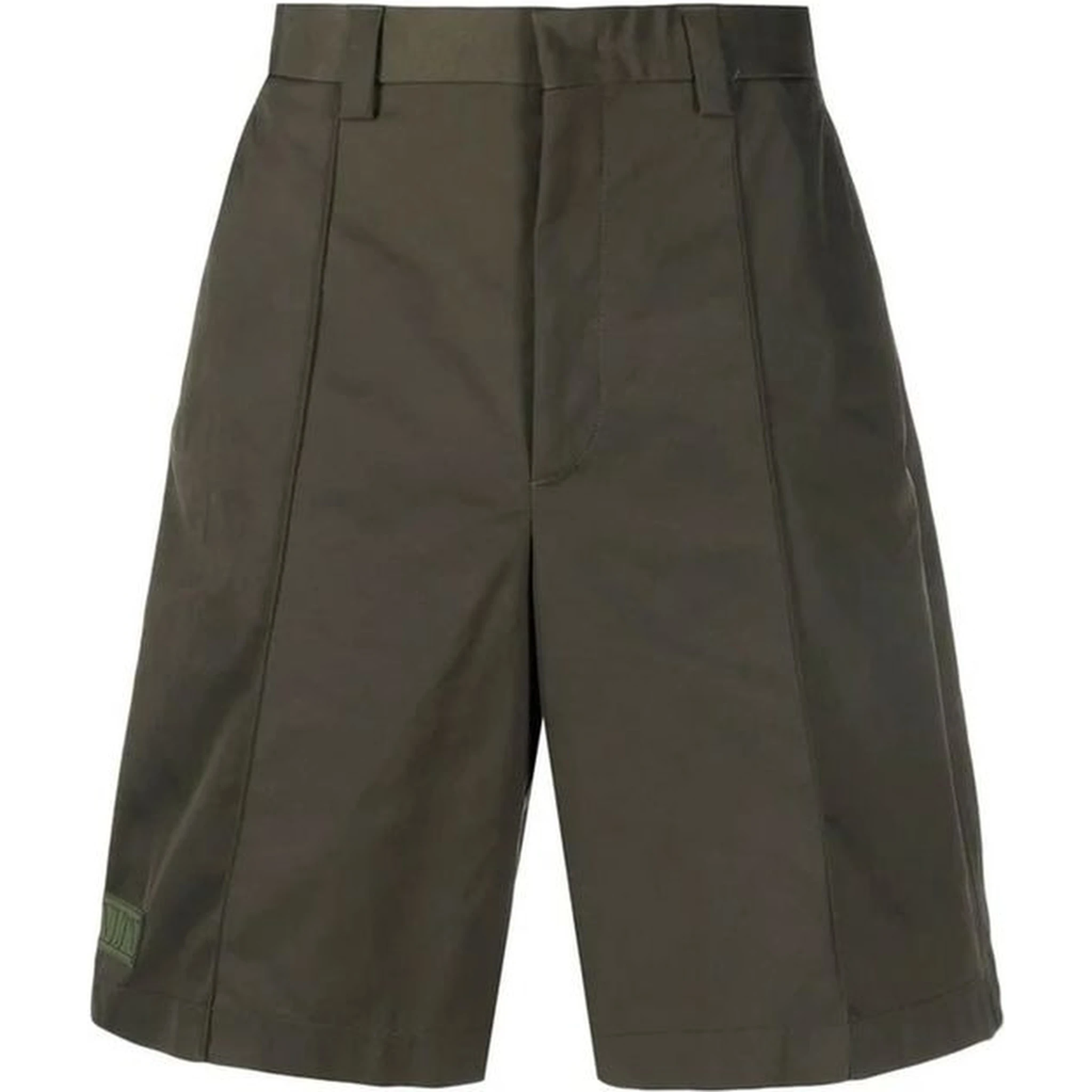 Bicolor Polyester Bermuda Shorts