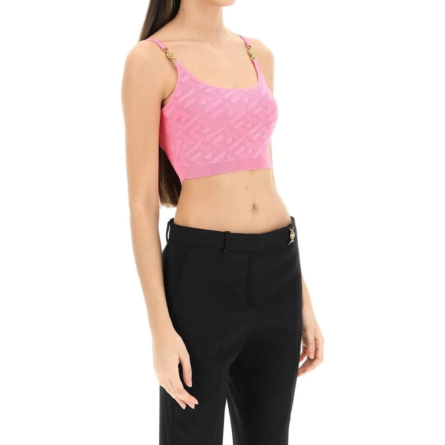 Multicolor Elastane Tank Tops