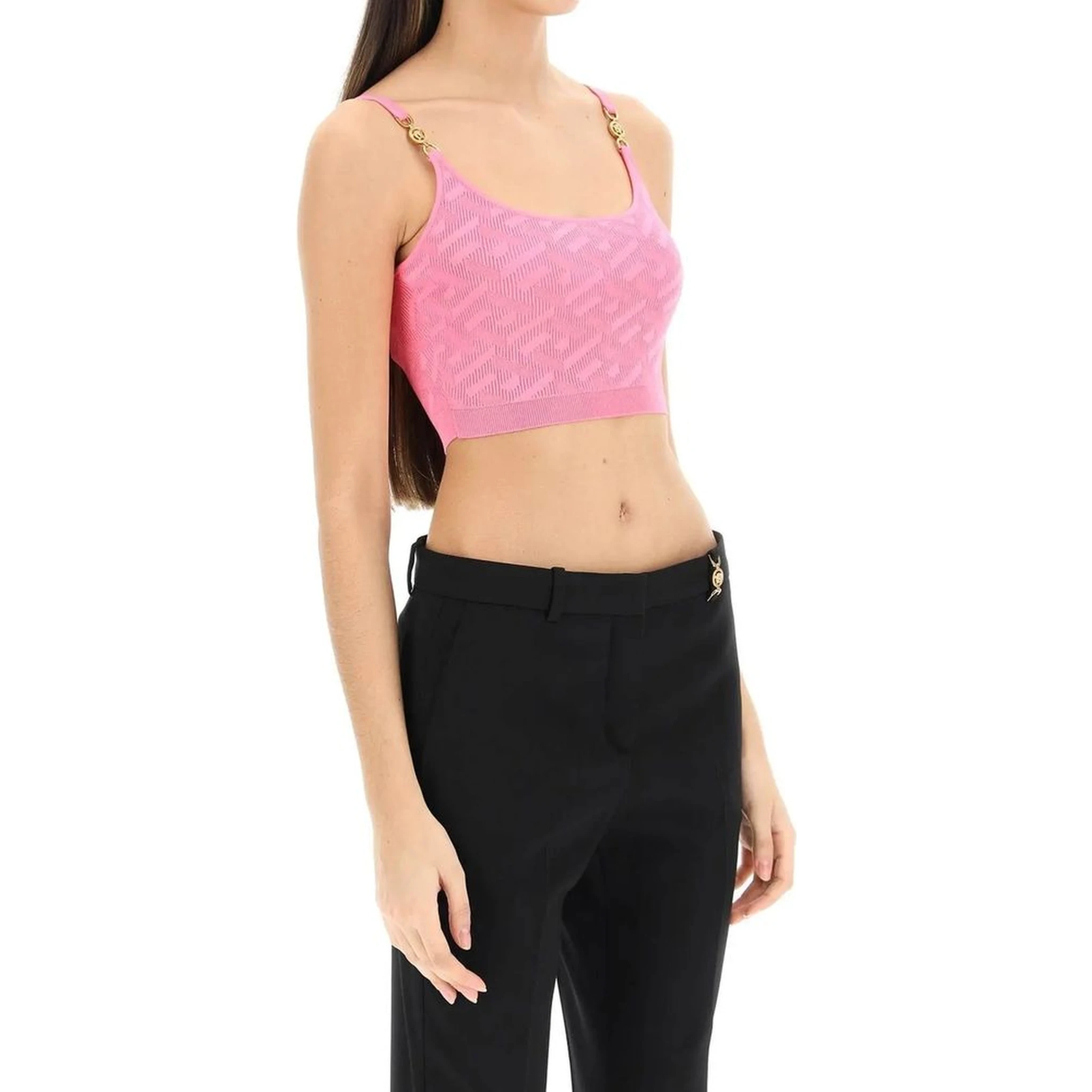 Multicolor Elastane Tank Tops