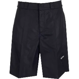 Black Nylon Bermuda Shorts