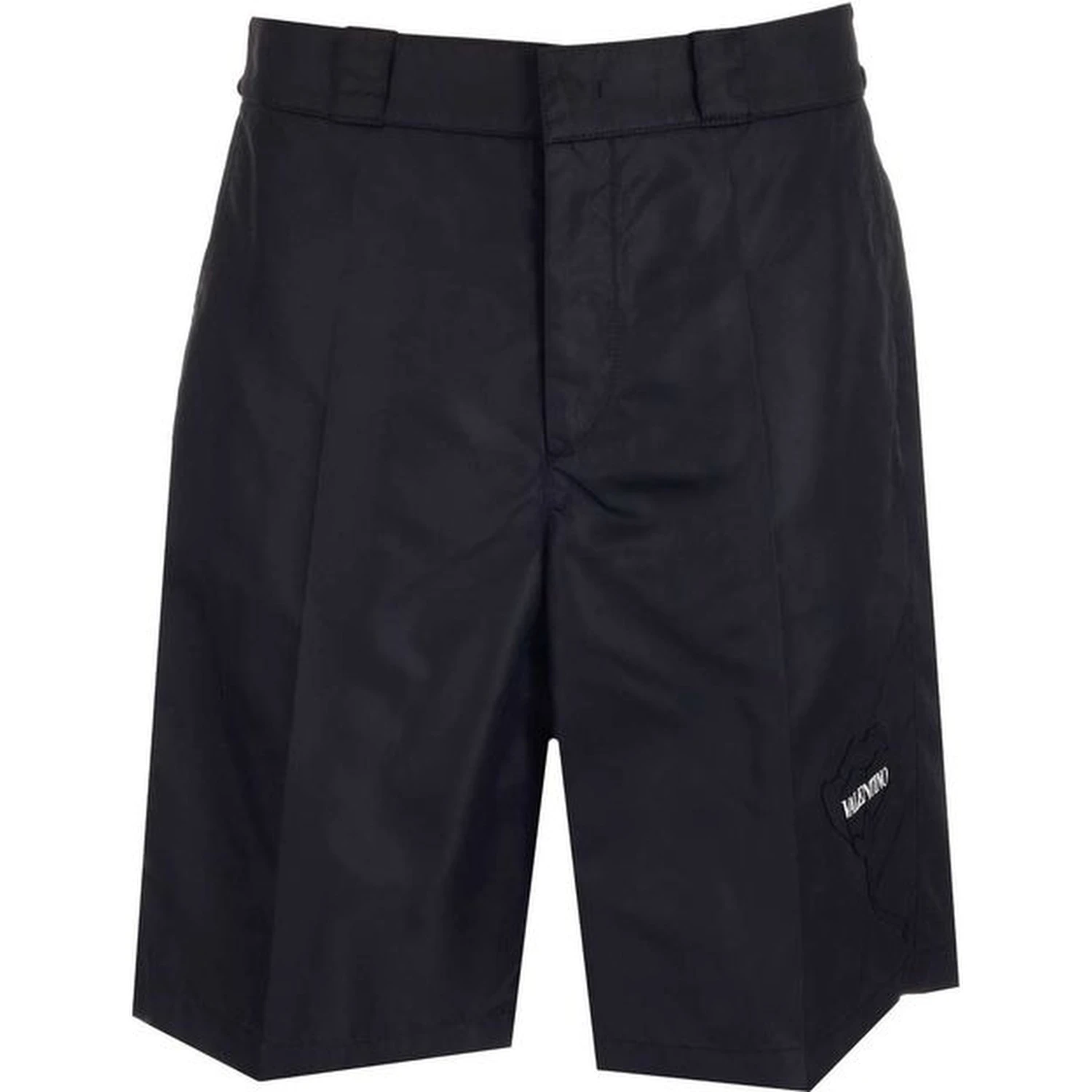 Black Nylon Bermuda Shorts